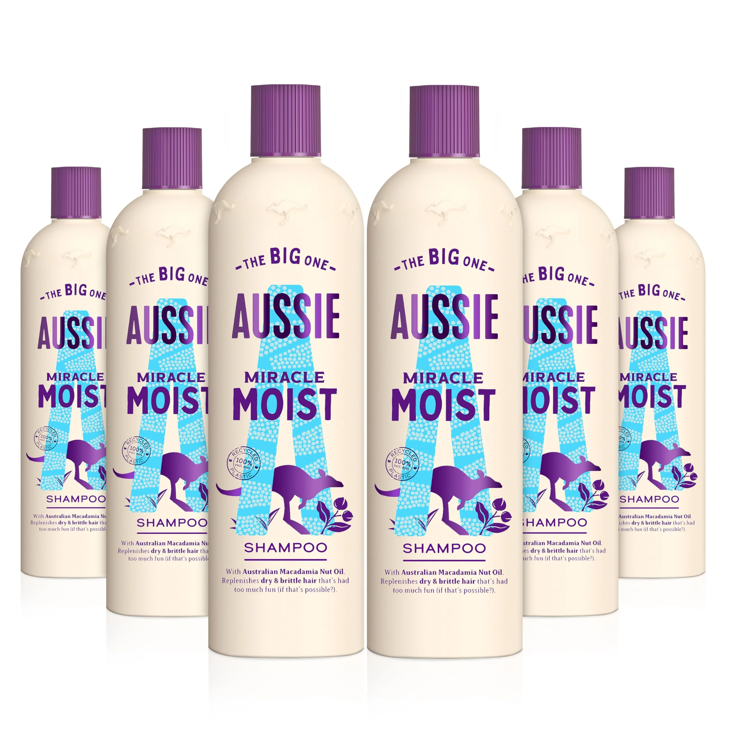 Aussie Miracle Moist Shampoo 500 ml - Pack of 6