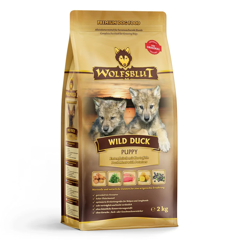 Wolfsblut Wild Duck Puppy, Pack of 1 (1 x 2 kg)