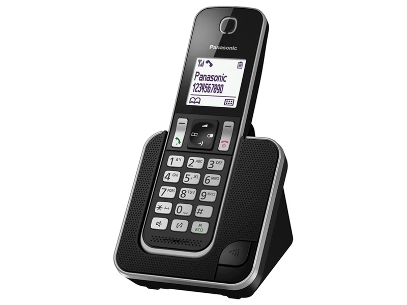 Teléfono inalambrico Panasonic KX-TGD310SPB negro.