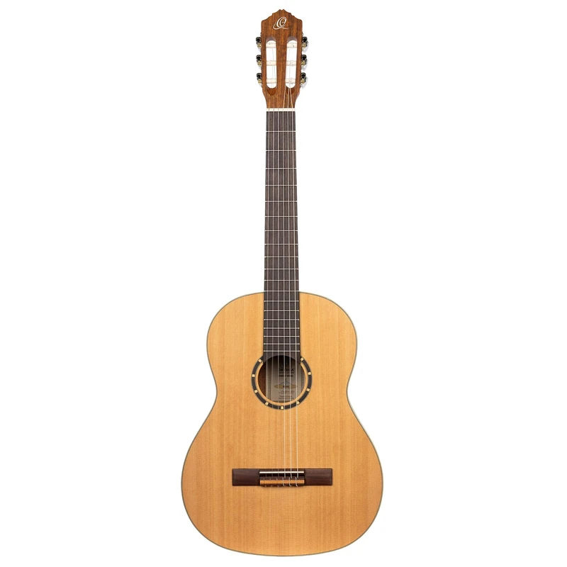 Ortega Guitars Classical Guitar Left-Handed – 4/4 – Family Series – Including Gig Bag – Cedar, Mahogany, Natural (R122L)