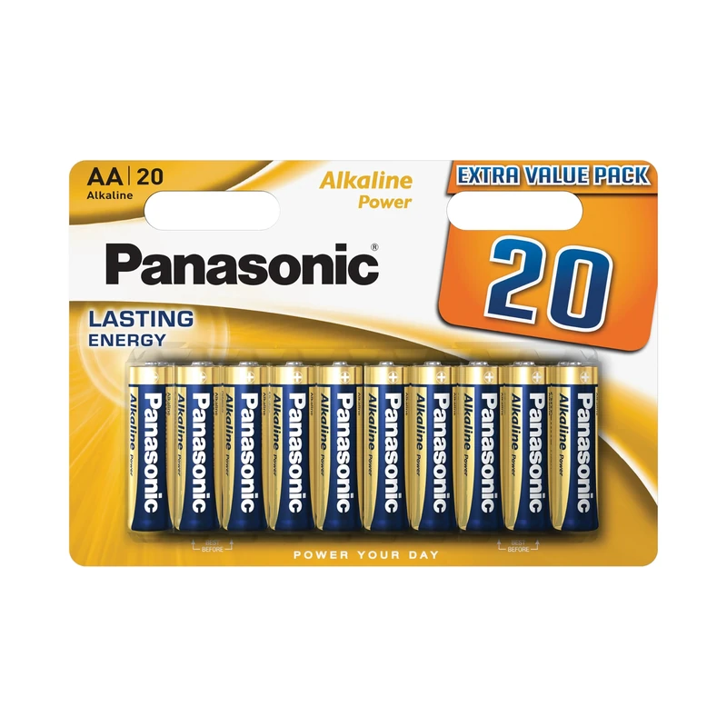 Panasonic AA Alkaline Power Bronze Battery (Pack of 20)