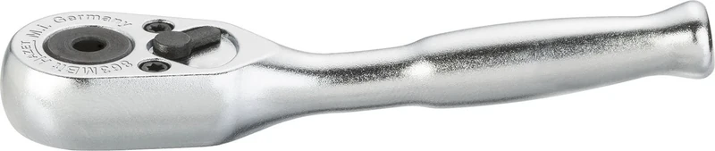 HAZET 863MBIT 89 mm Solid Steel Reversible Ratchet for Bits - Chrome-Plated