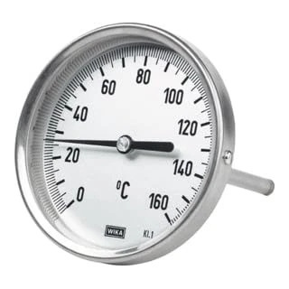 Riegler Bimetallic Thermometer Display Varies from 0° C to 250° C tauchschaftl. in mm 100