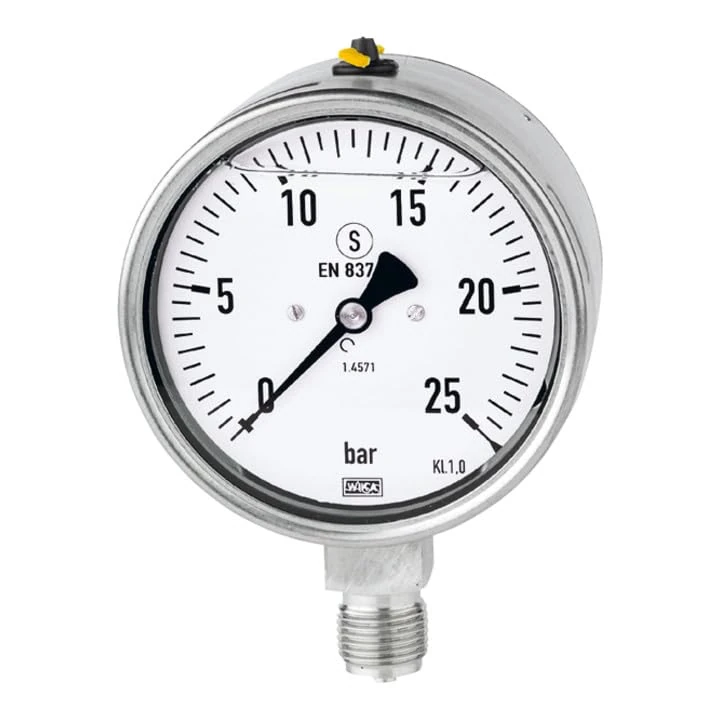 Riegler Stainless Steel Glyz-Manomet. 0-4 Bar/g 1/2