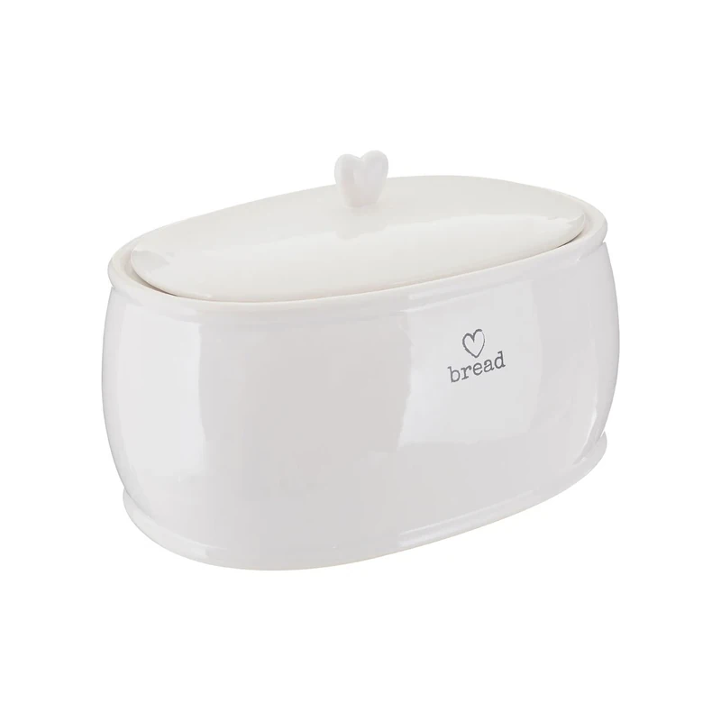 Premier Housewares Charm Bread Crock, White