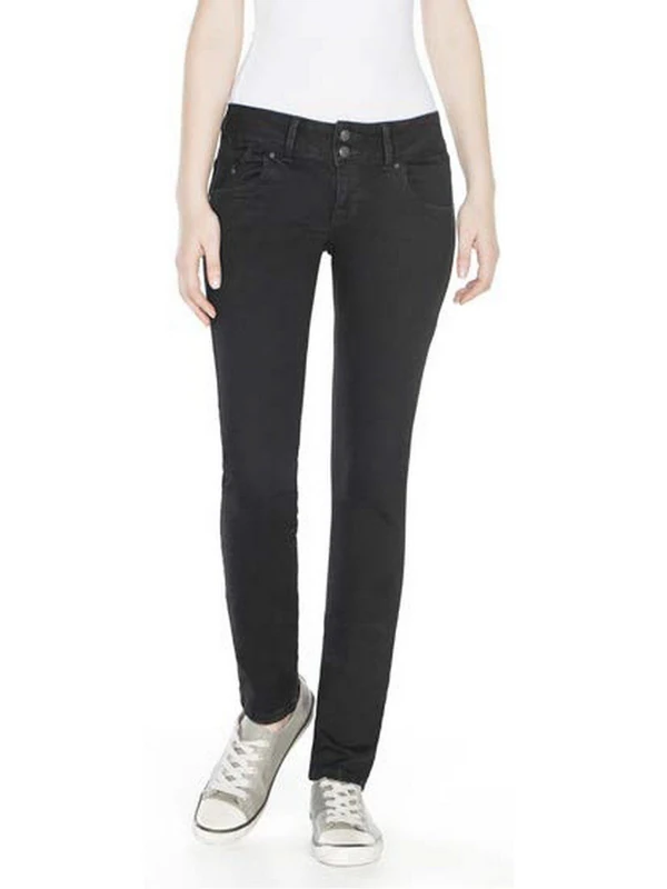 LTB Jeans Women's Molly Jeans, Black to Black Wash, 27W x 30L