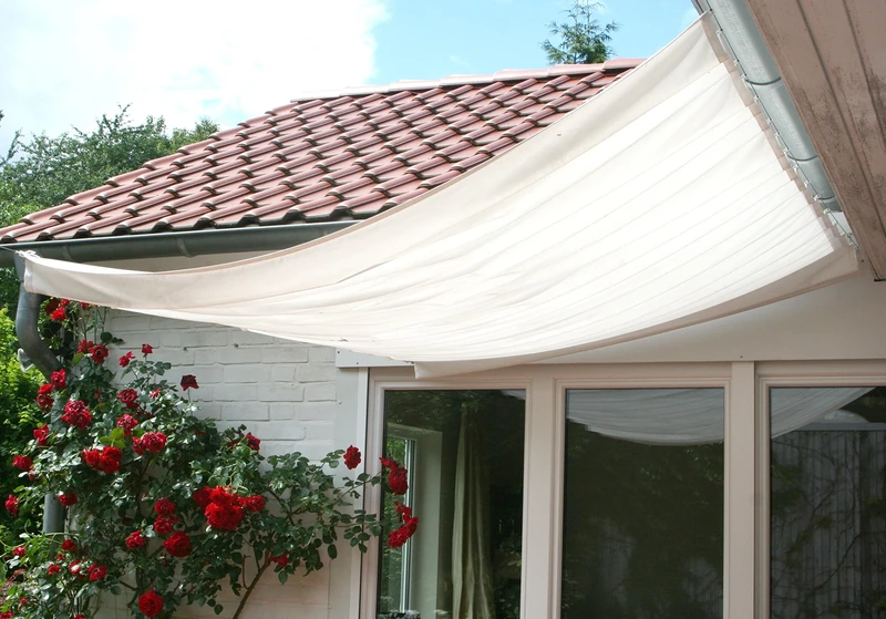 Flora Cord Sunshade 130 x 200 cm, White