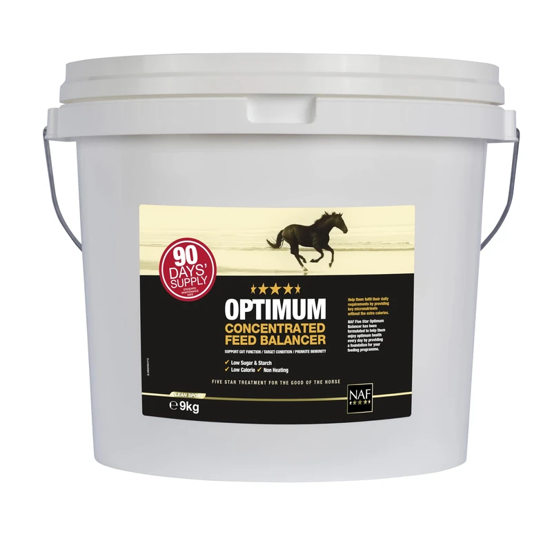 NAF Five Star Optimum Feed Balancer 9kg – High-Spec Nutritional Support for Horses – With Prebiotics, Probiotics, Vitamins & Minerals – Supports Digestive Health, Condition & Performance