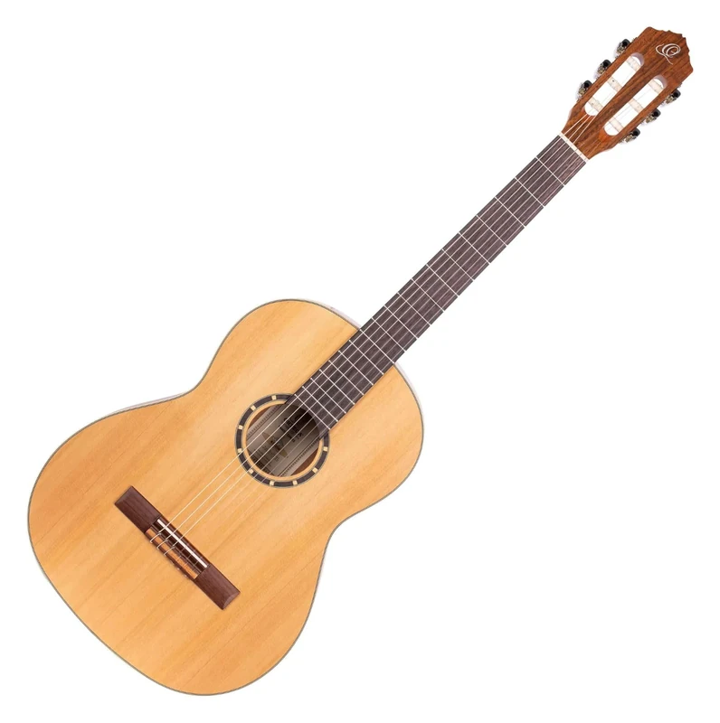 Ortega Guitars 4/4 Classical Guitar – Slim Neck – Family Series – Including Gig Bag – Cedar, Mahogany, Natural (R122SN)