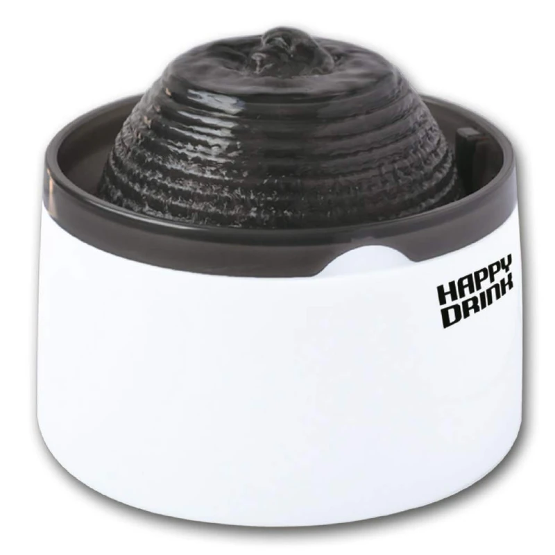 Croci C6020488 Happy Drink Water Dispenser for Cats Black