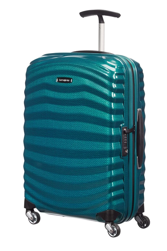 Samsonite Lite -Shock - Spinner S Suitcase, 55 cm, 36 l, Blue (Petrol Blue)