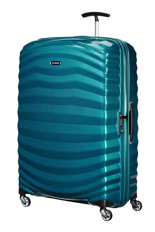 Samsonite Lite -Shock - Spinner XL Suitcase, 81 cm, 124 l, Blue (Petrol Blue)