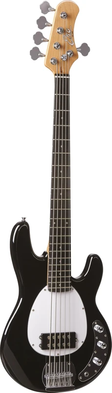 EKO Guitars MM305 Electric Bass Guitar 4 Strings Poplar Body, American Maple Handle and Fingerboard 21 Frets, Polished Finish, 2-Volume Humbucker Pickup, Black