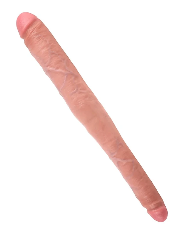 King Cock King Cock Tapered Double Dildo Flesh 16in