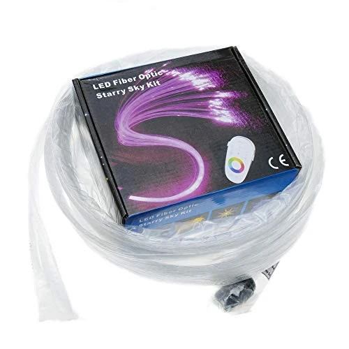 BeMatik - Brightening LED lighting kit 6W fiber optic illuminator RGB 200 fibers 0.75 mm length 2.5 m - Image 1