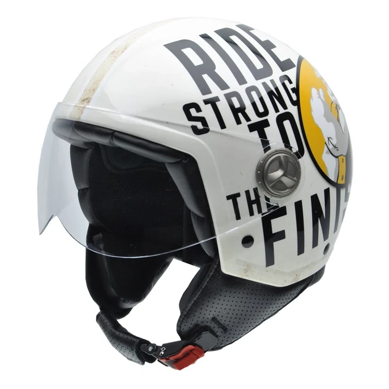 NZI Zeta Motorcycle Helmet, Ride by Popeye Decoration, 57