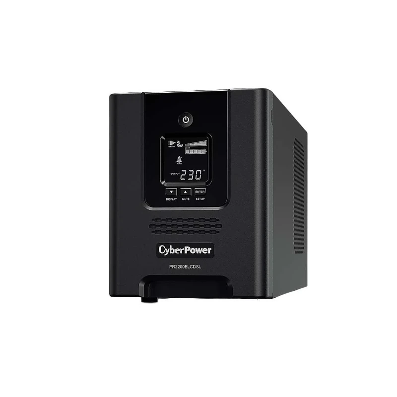 Cyberpower PR2200ELCDSL Professional Tower series, 2200VA/1980W, 8 IEC C13 + 1 IEC C19 outlets, Business software, Tower, Black