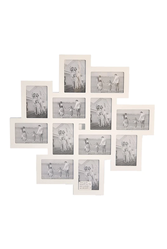 My Flair Picture Frame, Mdf, Paulownia, White, 2 x 62 x 62 cm