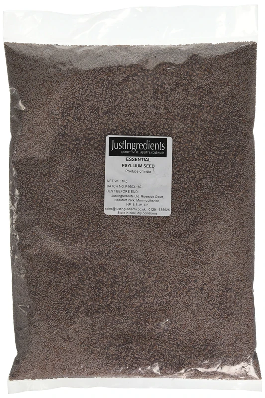 JustIngredients Essentials Psyllium Seeds 1 kg (Pack of 2)