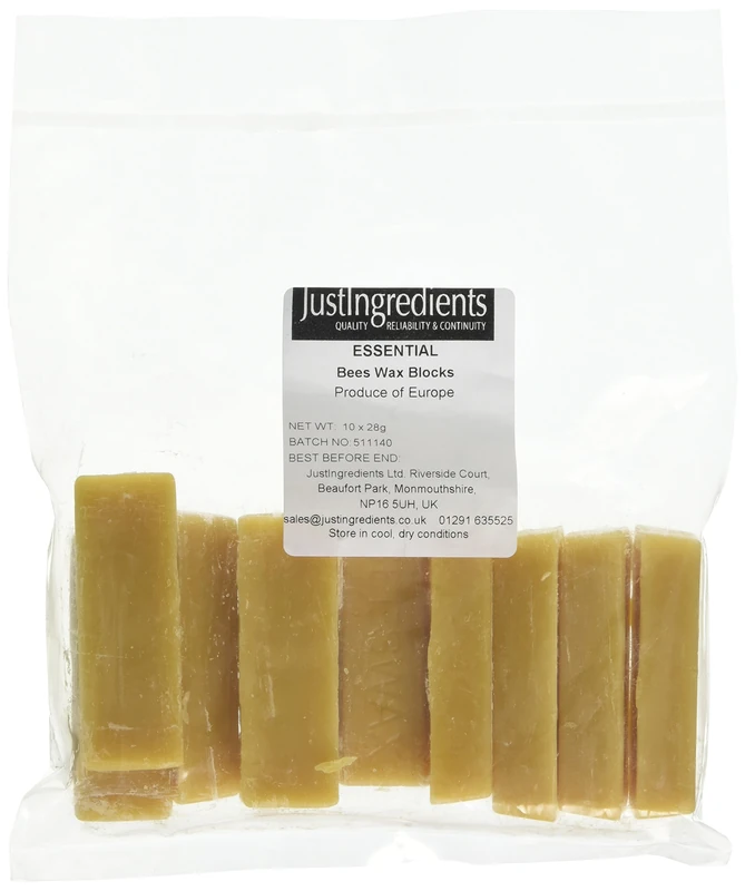JustIngredients Essentials Bees Wax Blocks 28 g - Image 1