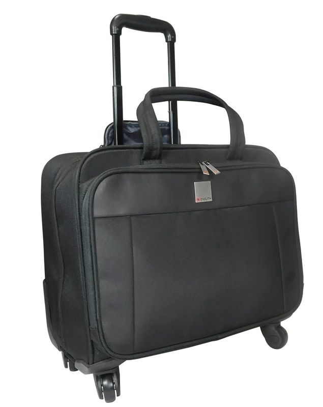 Monolith office solutions 41504MN Motion II 4 Wheel Laptop Trolley CASE, Black