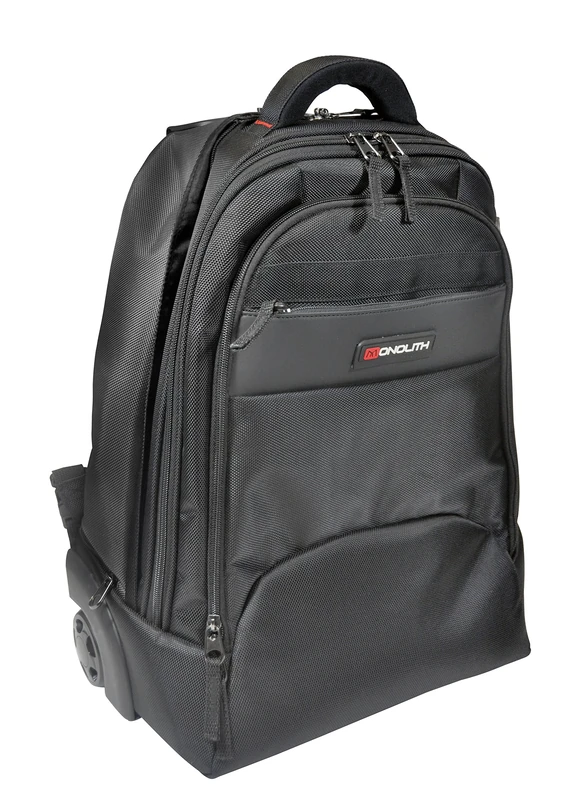 Monolith 3207 2-in-1 Wheeled Laptop Backpack - Black