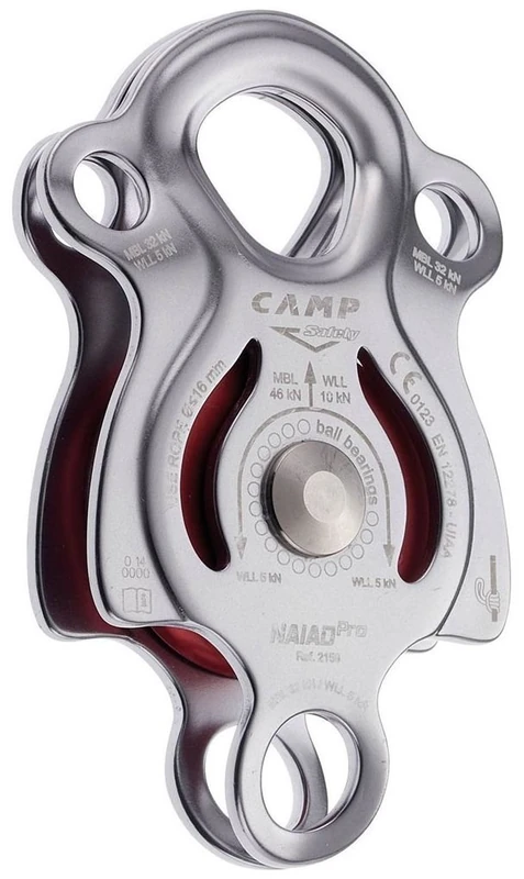 C.A.M.P. Unisex Adult Naiad PRO Pulley, Grey/Red, One Size