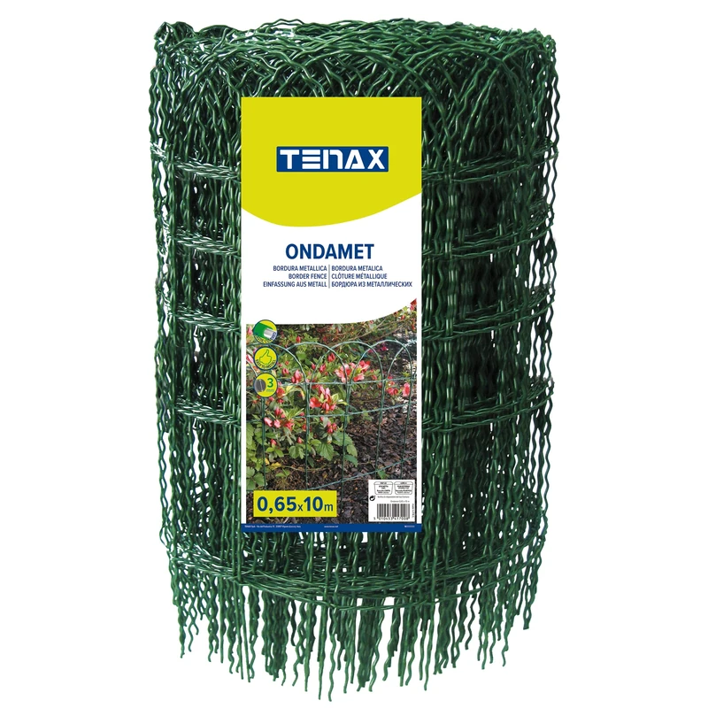 Tenax 74110100 Ondamet Fence Arch Shape Galvanised Iron Wire Green - Image 1