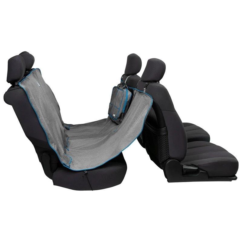 Kurgo Heather Hammock, Dog Car Seat Protector, Waterproof & Stain-Resistant, Secure Fit, Charcoal Grey