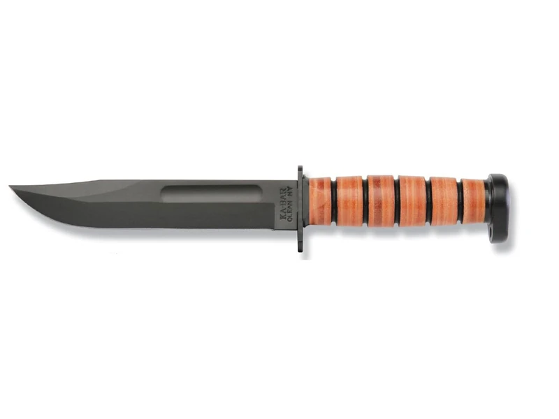 Ka-Bar Dog's Head Utility Fixed Blade Knife - Black