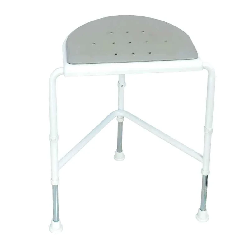 NRS Healthcare Nuvo Corner Shower Stool, 56 cm