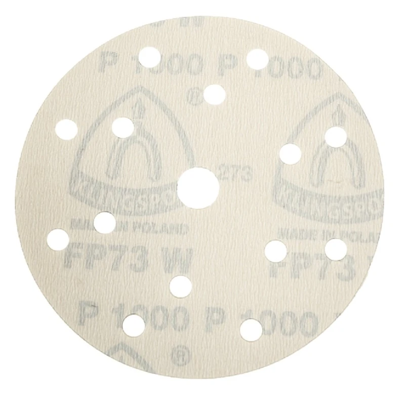 KLINGSPOR extremely Tear-Resistant, Velour-Backed Grinding Disc with Filmunterlage FP 73 WK, 150 MM, Set of 100, 240 Grain 320726