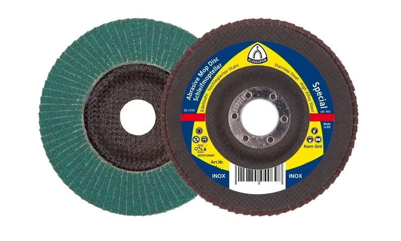 Klingspor 322869 SMT 924 Special Sanding Mop Disc, Special Packaging Unit 10, 125 x 22.23, 80, 10