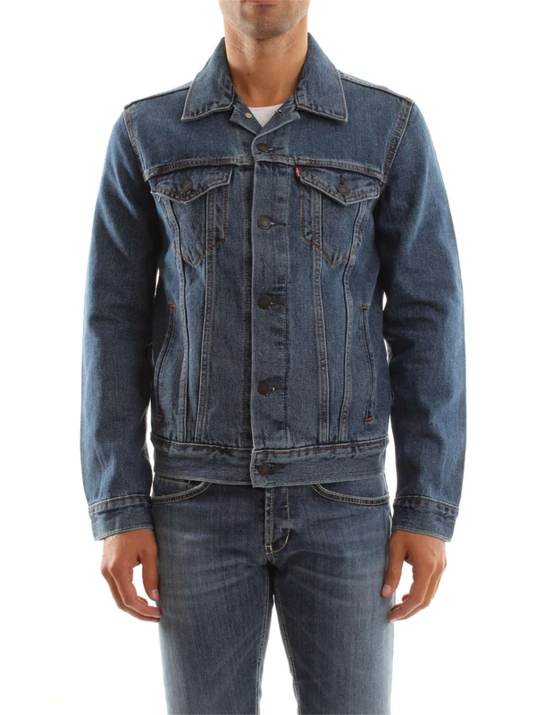 Levi's Men's The Trucker Jacket, Medium Stonewash, S