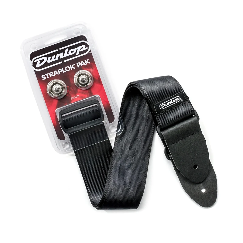Jim Dunlop SLST001 Straplok® Pak, Nickel Dual Design Straplok® & Strap - Image 1