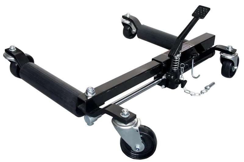 Hilka 82901200 Hydraulic Wheel Dollies,Black, Silver