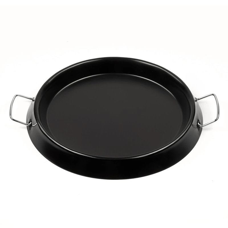 G3 Ferrari G10184 Non-Stick Pizza Oven Pan G10177 Delizia Anniversary Metal Handles with Anti-Scald Coating Optional Accessory Paellera Black