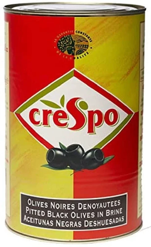 Crespo Pitted Black Olives 4.3 kg (Pack of 3)