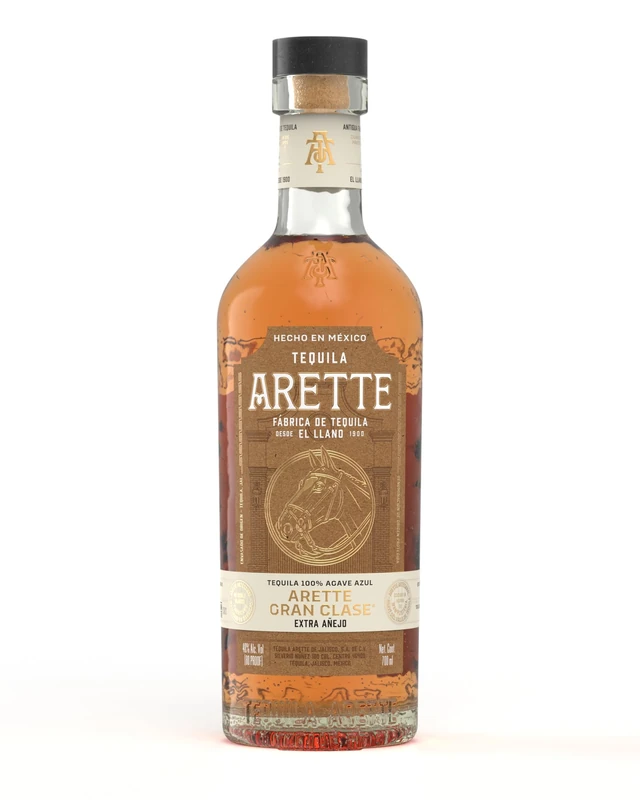 Arette Artesanal Gran Clase Extra Añejo Tequila 70cl | Ultra Premium 100% Blue Weber Agave Mexican Spirit | Aged Luxury Sipping Tequila, Perfect for Gifting, 38%