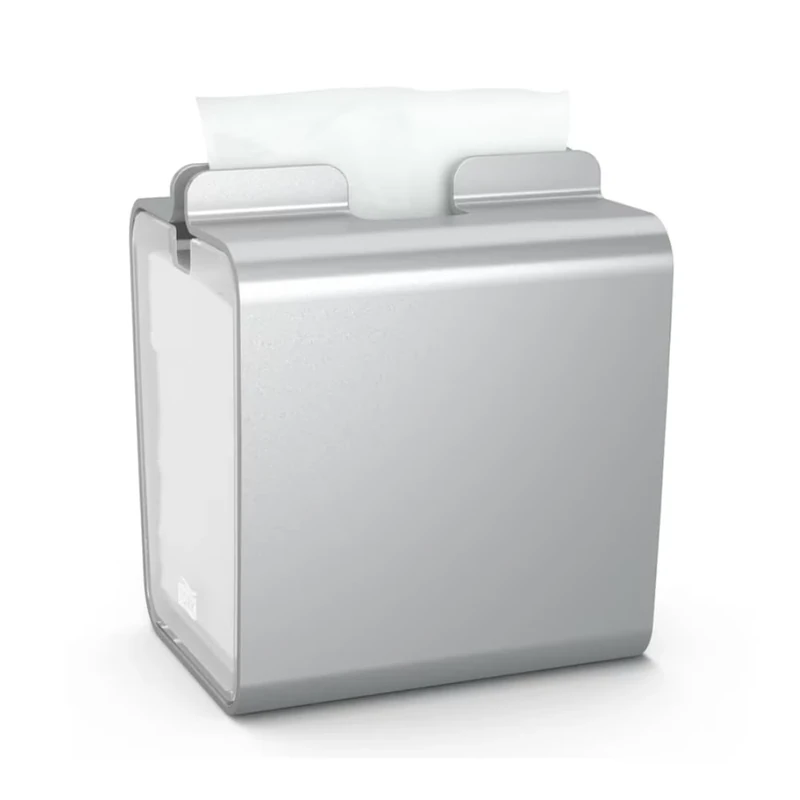 Tork 274002 Xpressnap Napkin Dispenser - Aluminium / Paper Dispenser Suitable for N4 Interfolded Napkins / Signature Design / Aluminium