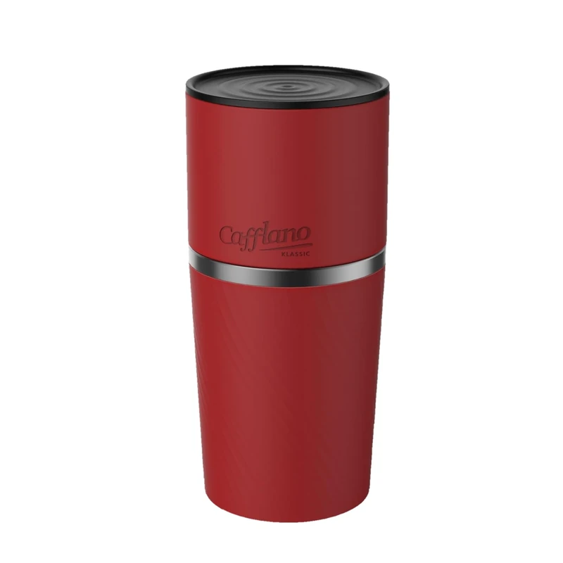 Cafflano Klassic, All-in-One Pour-over Coffee Maker, Red - Image 1