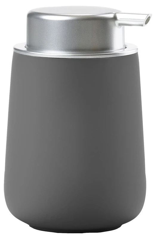 Zone Denmark Soap Dispenser, Porcelain, Grey, 8 cm