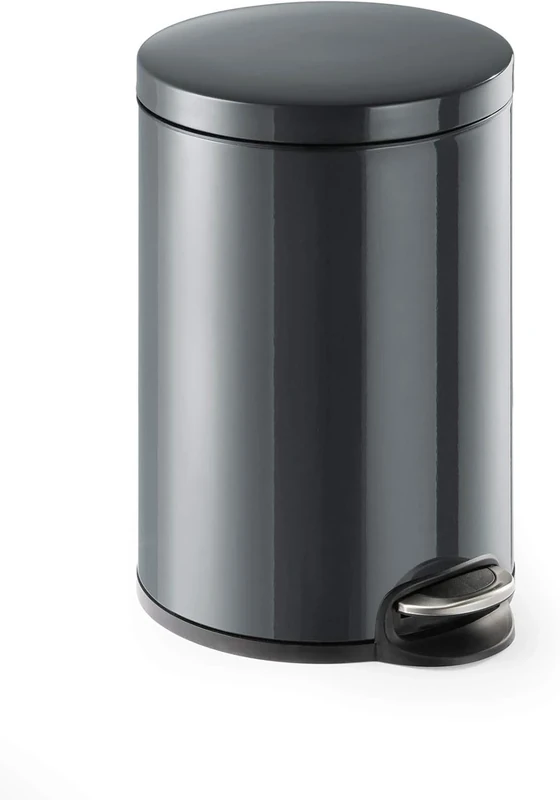 Durable Pedal Bin Metal Round | 20 Litre Capacity | Silent Closing Lid | Ideal for Offices, Warehouse, Bathrooms, etc.