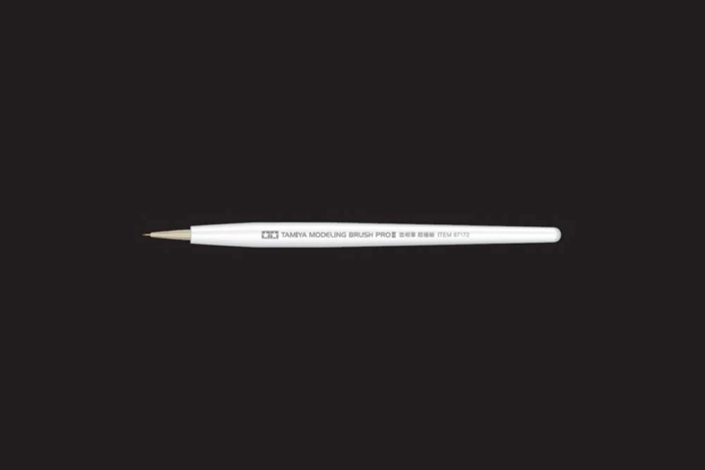 TAMIYA 87172 Pro II Point Ultra Fine (1) Brush, Making, Craft Tools, Model Building Accessories, White/Opulent Garden