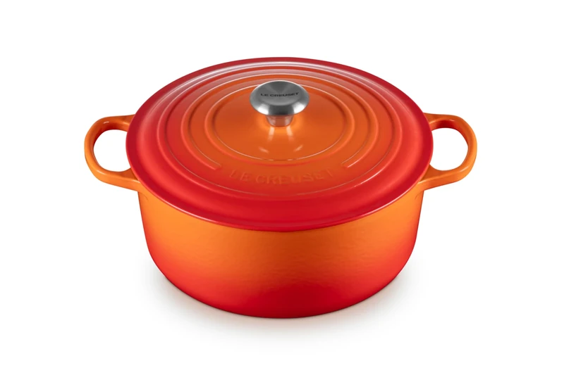 Le Creuset Signature Enamelled Cast Iron Round Casserole Dish With Lid, 28 cm, 6.7 Litre, Volcanic, 21177280902430