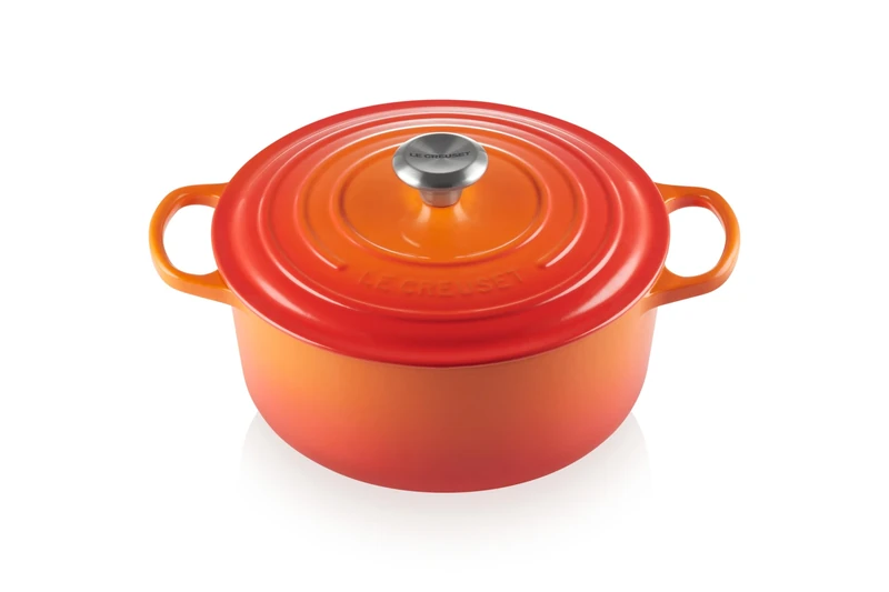 Le Creuset Signature Enamelled Cast Iron Round Casserole Dish With Lid, 26 cm, 5.3 Litre, Volcanic, 21177260902430