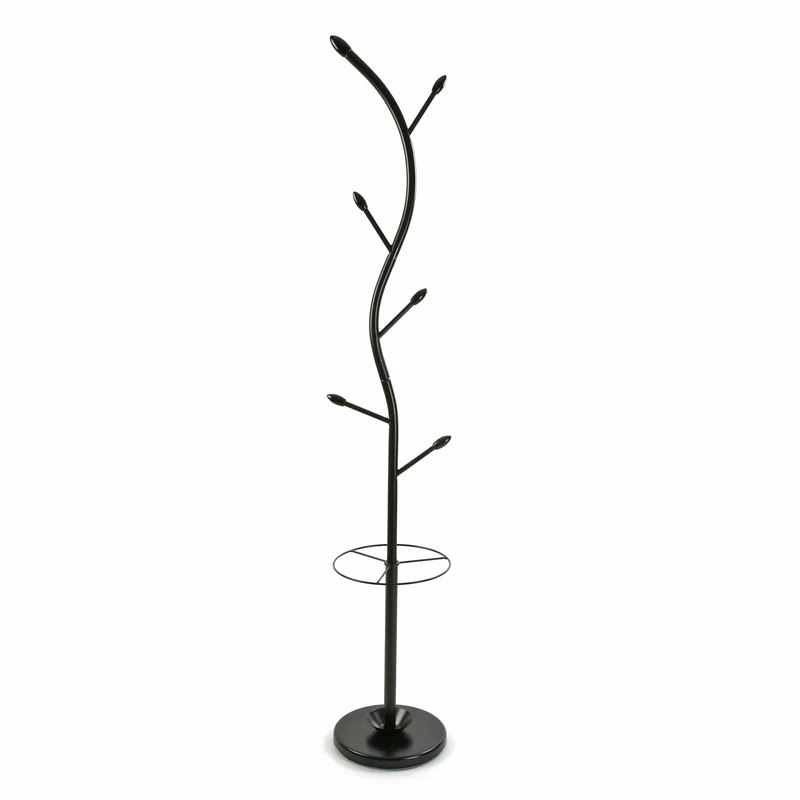 Versa 187903 Coat Stand Black, 185 x 30 x 30 cm