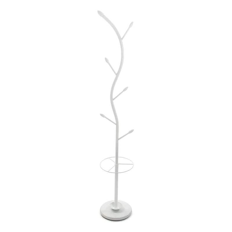 Versa 187903 Coat Stand white, 185 x 30 x 30 cm