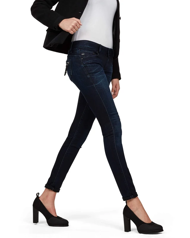 G-Star Women's Midge Cody Mid Skinny Jeans, Blue (Medium Aged 60883-6131-071), 24W / 30L