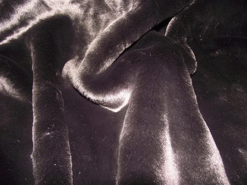 Super Luxury Faux Fur Fabric Material - Short Plush Brown, 1Mtr - 150cmx100cm